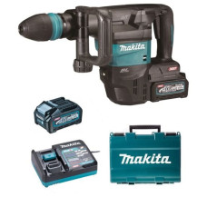 Makita-Maszyny Makita SDS-MAX bezvadu triecienāmurs [HM001GM201] 2x4.0Ah, 40V max, Li-Ion, XGT, AWS Bluetooth