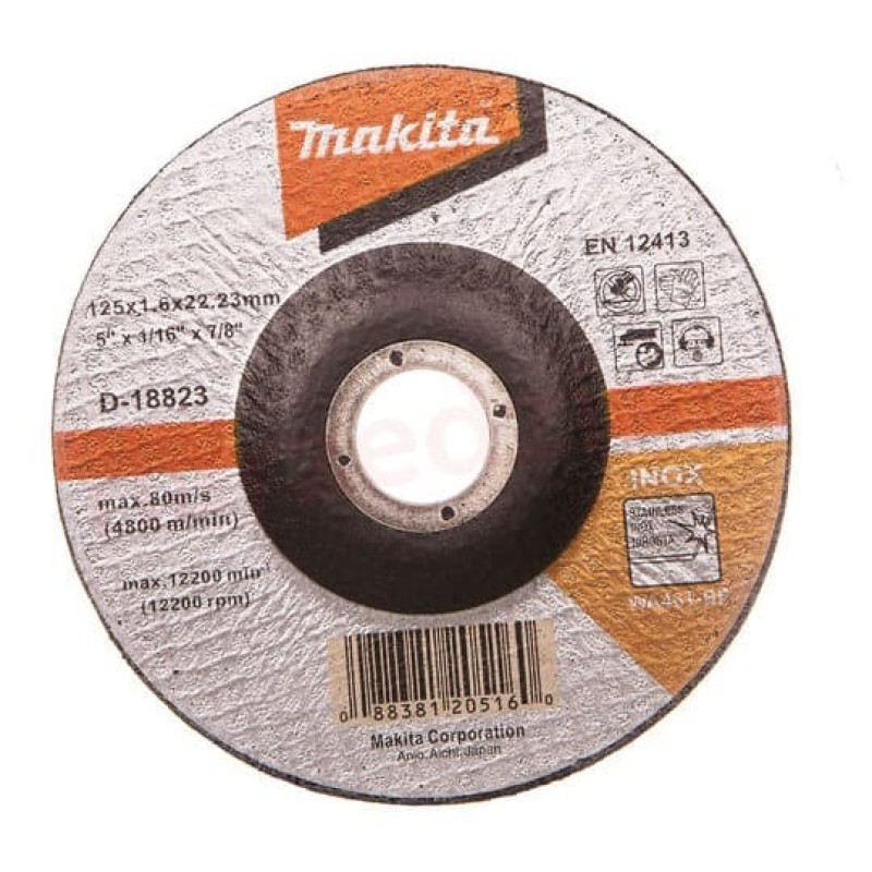 Makita-Akcesoria korunda disks metāla griešanai 125/22.23/1.6mm Makita [D-18823]