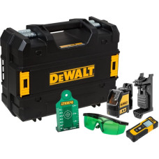 Dewalt-Maszyny šķērslīniju lāzera komplekts ar zaļu staru, 20 m DW088CG + attāluma mērītājs līdz 30 m DWHT77100, DEWALT [DW0887100-1]