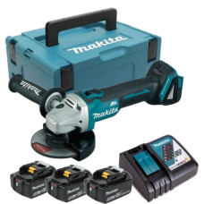 Makita-Maszyny Akumulatora leņķa slīpmašīna 125 mm, 18 V Li-Ion 3x5,0 Ah Makita [DGA504RT3J]