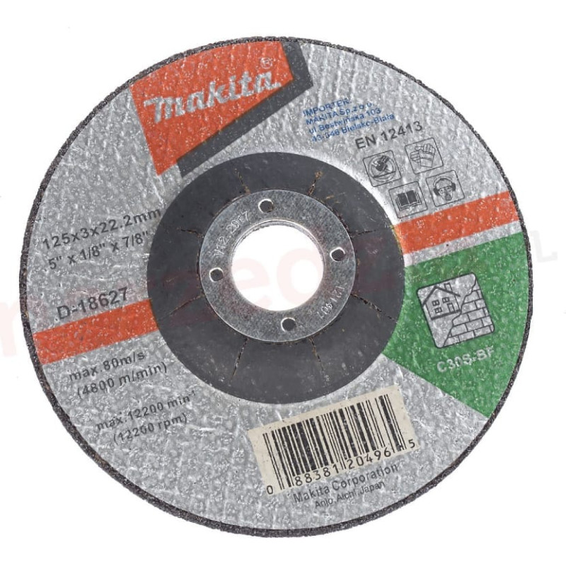 Makita-Akcesoria betona griešanas disks, 125/22,23/3,0 mm, Makita [D-18627]
