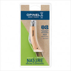 Sēņotaju nazis OPINEL BLISTER Nr. 8, nerūsējošais tērauds, ozolkoka rokturis