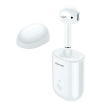 Usams LB Mono Airpod Bluetooth 5.0 Stereo Austiņa ar Mikrofonu (MMEF2ZM|A) Analogs Balta