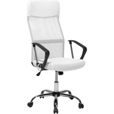 Beliani Krzesło biurowe Beliani Design Białe