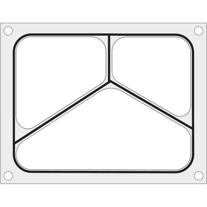 Hendi Formas presforma metināšanas iekārtai 227x178 mm trīskāršajai paplātei - 805626