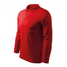 Malfini Polo shirt Single J. LS M MLI-21107 red