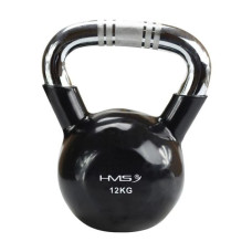 HMS Kettlebell KTC20 BLACK cast iron knurled handle