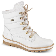 Rieker Leather waterproof boots insulated with wool Remonte W RKR629 white