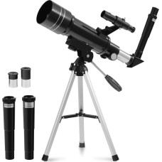 Uniprodo Teleskops, teleskops, astronomiskais refraktors zvaigžņu novērošanai, 360 mm diametrā. 69,78 mm