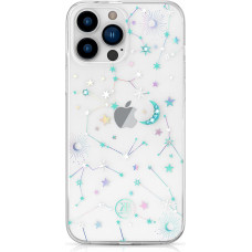 Kingxbar Aizsargmaciņš iPhone 13 Pro ar Swarovski Crystals Lucky Series Zodiac caurspīdīgu