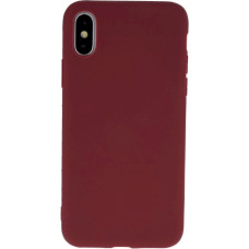 Fusion Soft Matte Back Case Silikona Aizsargapvalks Priekš Apple iPhone 11 Pro Max Tumši Sarkans