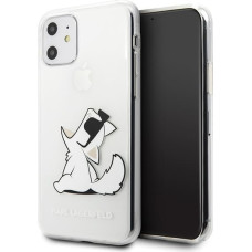 Karl Lagerfeld KLHCN61CFNRC Fun Choupette aizsargapvalks Apple iPhone 11 caurspīdīgs