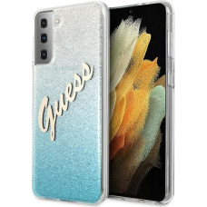 GUHCS21MPCUGLSBL Guess PC|TPU Vintage Cover for Samsung Galaxy S21+ Gradient Light Blue