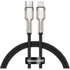 Baseus Cafule Series Metal Data USB Type C - Lightning Cable Power Delivery 20 W 0,25 m black (CATLJK-01)