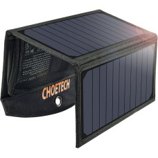 Choetech SC001 saules lādētājs 19W | 2x USB 2.4A | melns