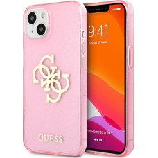 GUHCP13SPCUGL4GPI Guess TPU Big 4G Full Glitter Case for iPhone 13 Mini Pink