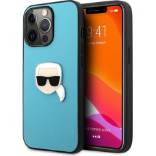 KLHCP13XPKMB Karl Lagerfeld PU Leather Karl Head Case for iPhone 13 Pro Max Blue