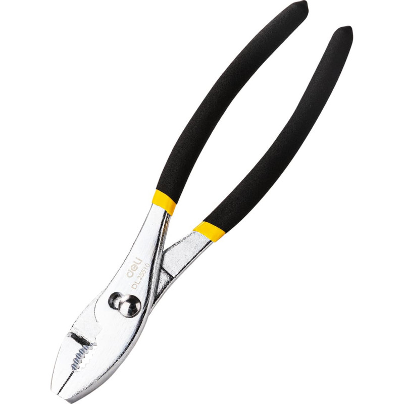 Slip Joint Pliers Deli Tools EDL25510 10'' (black&yellow)