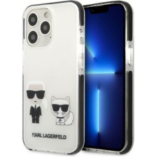 Karl Lagerfeld TPE Karl and Choupette Case for iPhone 13 Pro White