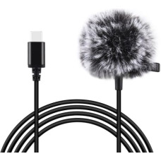 Puluz Jack Lavalier Wired Condenser Recording Microphone 1.5m USB-C | Type-C PU425