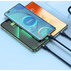 Baseus Flash Series II USB Type C | USB Type A cable - USB Type C | Lightning | micro USB 100 W 1.5 m blue (CASS030203)