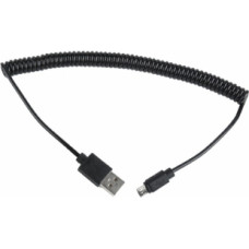 Gembird USB Male - MicroUSB Male 1.8m Black Coiled