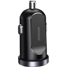 Joyroom C-A08 Mini Dual-port 30W Smart Car Charger PD+QC3.0 Black