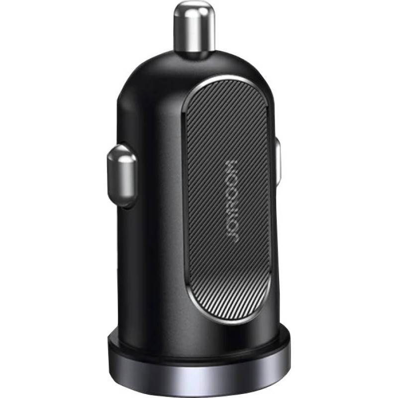 Joyroom C-A08 Mini Dual-port 30W Smart Car Charger PD+QC3.0 Black