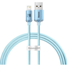 Baseus cable Crystal Shine USB - Lightning 1,2 m 2,4A sky blue