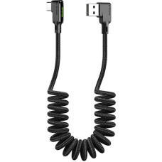 USB to USB-C cable, Mcdodo CA-7310, angled, 1.8m (black)