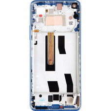 LCD Display + Touch Unit + Front Cover for Xiaomi Mi 11 Lite 4G Blue (Service Pack)