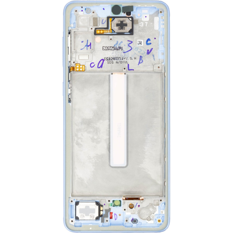 LCD display +Touch Unit + Front Cover Samsung A336B Galaxy A33 5G Awesome Blue (Service Pack)