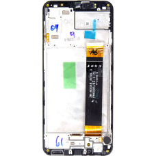 LCD display +Touch Unit + Front Cover Samsung A235 Galaxy A23 Black (Service Pack)