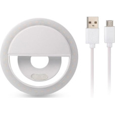 Ring lamp for selfie white + USB to Micro USB cable