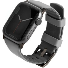 UNIQ pasek Linus Apple Watch Series 4|5|6|7|8|SE|SE2|Ultra 42|44|45mm. Airosoft Silicone szary|chalk grey