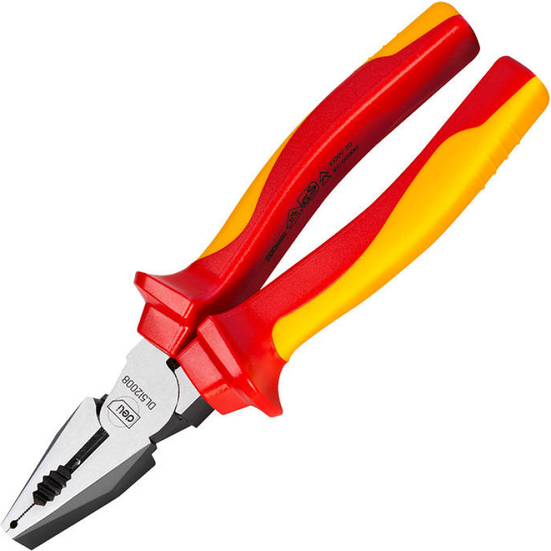 Insulated Labor-saving Combination Plier Deli Tools EDL512008