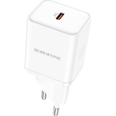 Borofone Wall charger BN6 Field - Type C - QC 3.0 PD 20W white