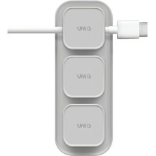 UNIQ Pod Mag magnetyczny organizer do kabli + baza szary|chalk grey