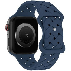 Beline pasek Apple Watch Silicone Woven 38|40|41mm niebieski |deep blue box