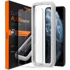 TEMPERED GLASS Spigen ALM GLAS.TR SLIM 2-PACK IPHONE 11