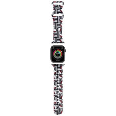 Hello Kitty Pasek HKAWMSDIESK Apple Watch 38|40|41mm czarny|black strap Silicone Heads & Stripes