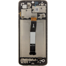 LCD Display + Touch Unit + Front Cover for Xiaomi Redmi 12C Black (Service Pack)