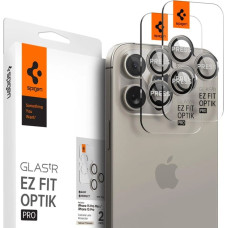 Spigen Optik.tR EZ Fit Camera Protector for iPhone 14 Pro | Pro Max | 15 Pro | Pro Max - natural titanium 2 pcs.