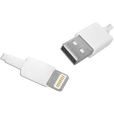 LTC PS USB kabelis -Iphone 5P, 1 m, balts.