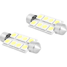 LTC LED spuldze 42mm, 8x5050, 12V, auksti balta gaismas krāsa.