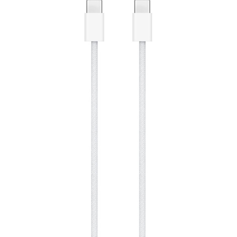 iPhone Braided Data Cable USB-C|USB-C 1m White OEM (Bulk)