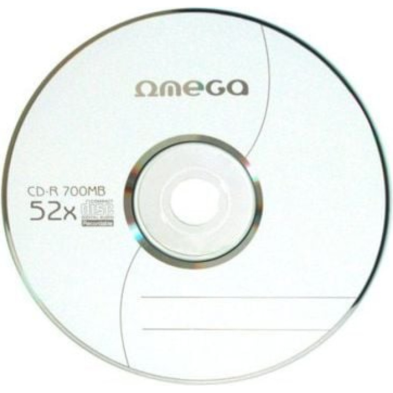 OMEGA CD-R 700MB PRINTABLE FF  52X SP*100 [56461]