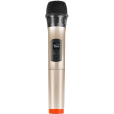 Wireless dynamic microphone UHF PULUZ PU628J 3.5mm (gold)