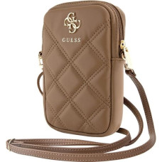 Guess Torebka GUWBZPSQSSGW brązowy|brown Zip Quilted 4G