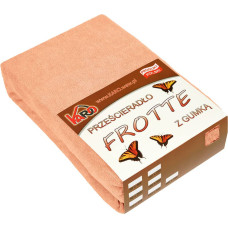Frotē pieguļošs palags 90x200 aprikoze 007 biezs 200g/m2